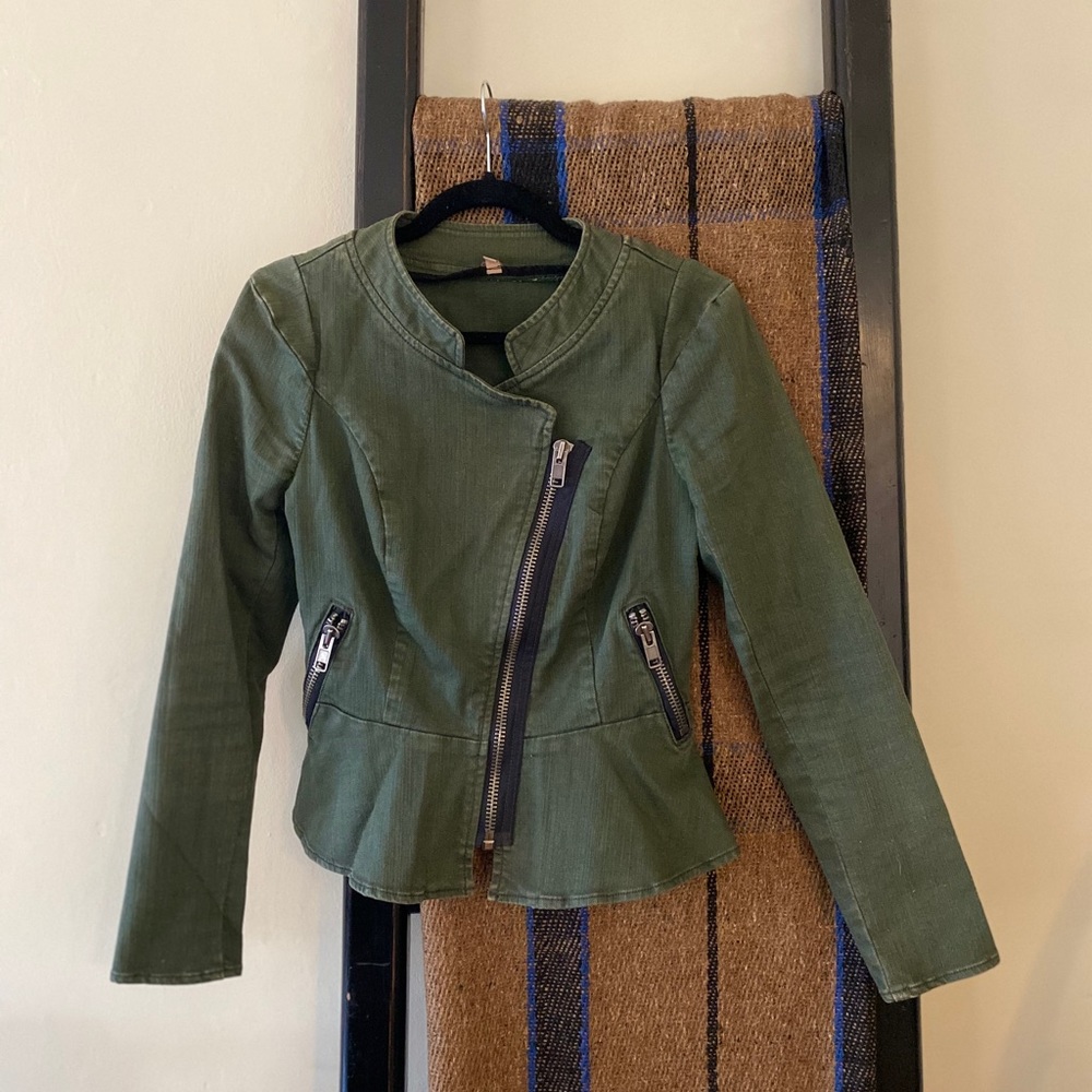 Free People Feminine Army Jacket
